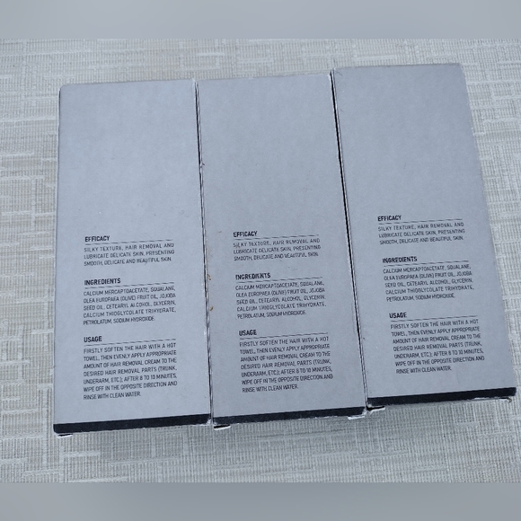 Lot Of 3 VGO Hair Removal Cream for Women & Men Painless Bikini Hair Removal - Picture 2 of 6